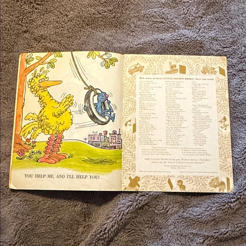 Sesame Street The Together Book Vintage  1971 A Little Golden Book Hardcover